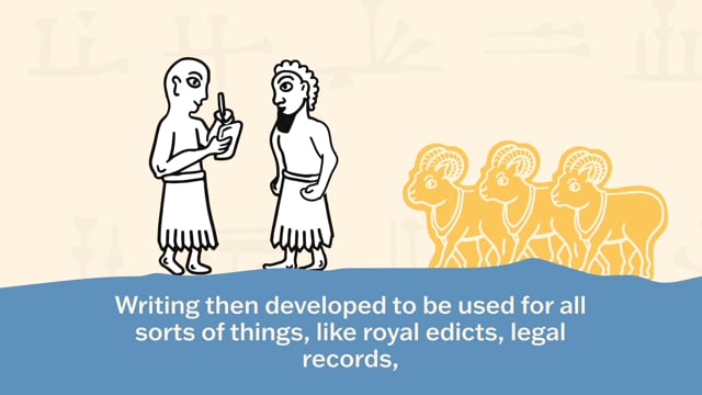 Did you know Ancient Iraqis developed the world's first writing system? Mesopotamians developed the world's first writing system over five thousand years ago. Watch this video to see how and why they developed it