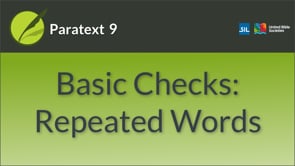 Basic Checks: Repeated Words