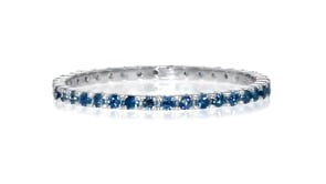 33 ct. t.w. Sapphire Eternity Band in 14kt White Gold
