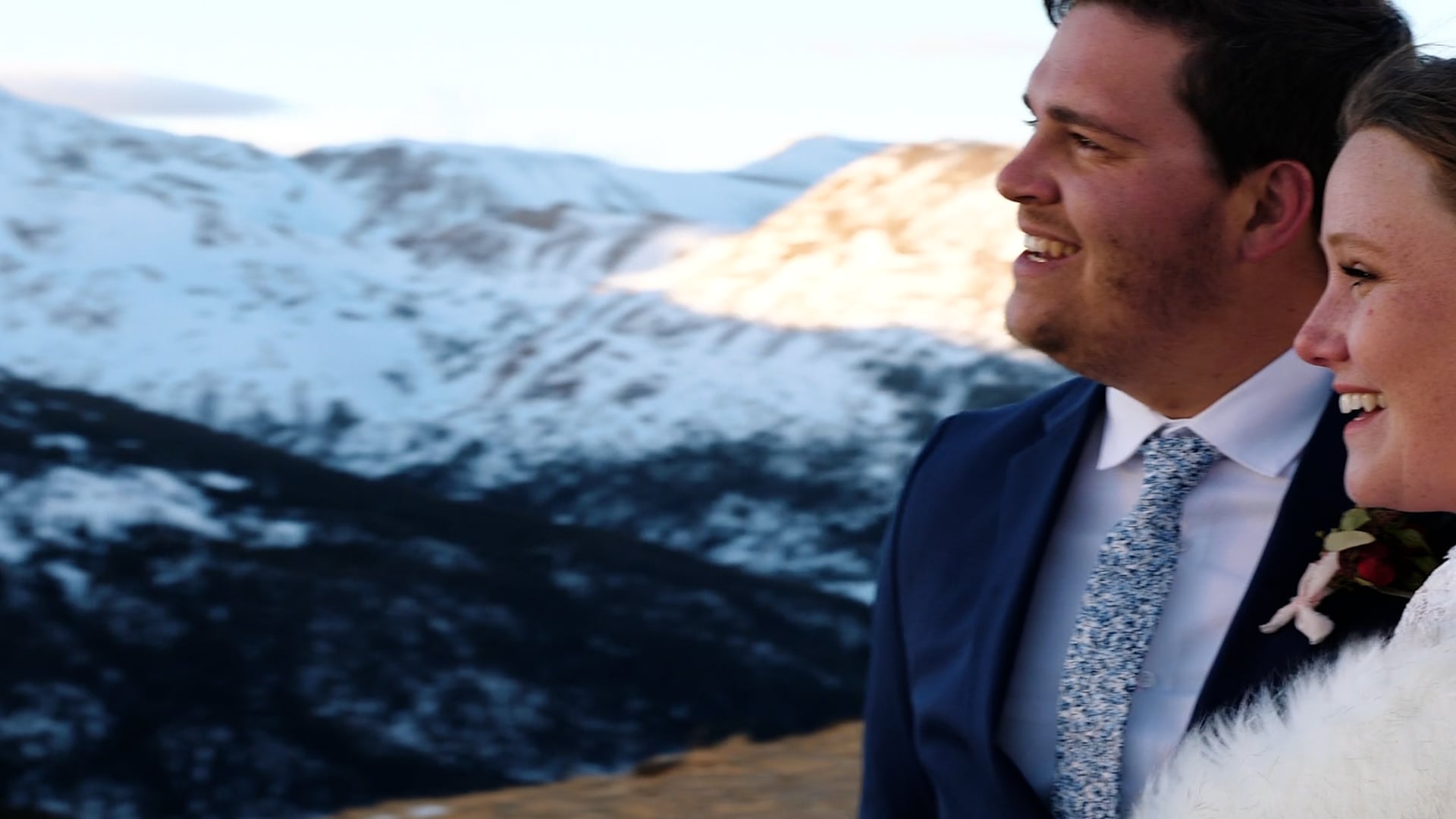 Snowshoeing Elopement Trailer