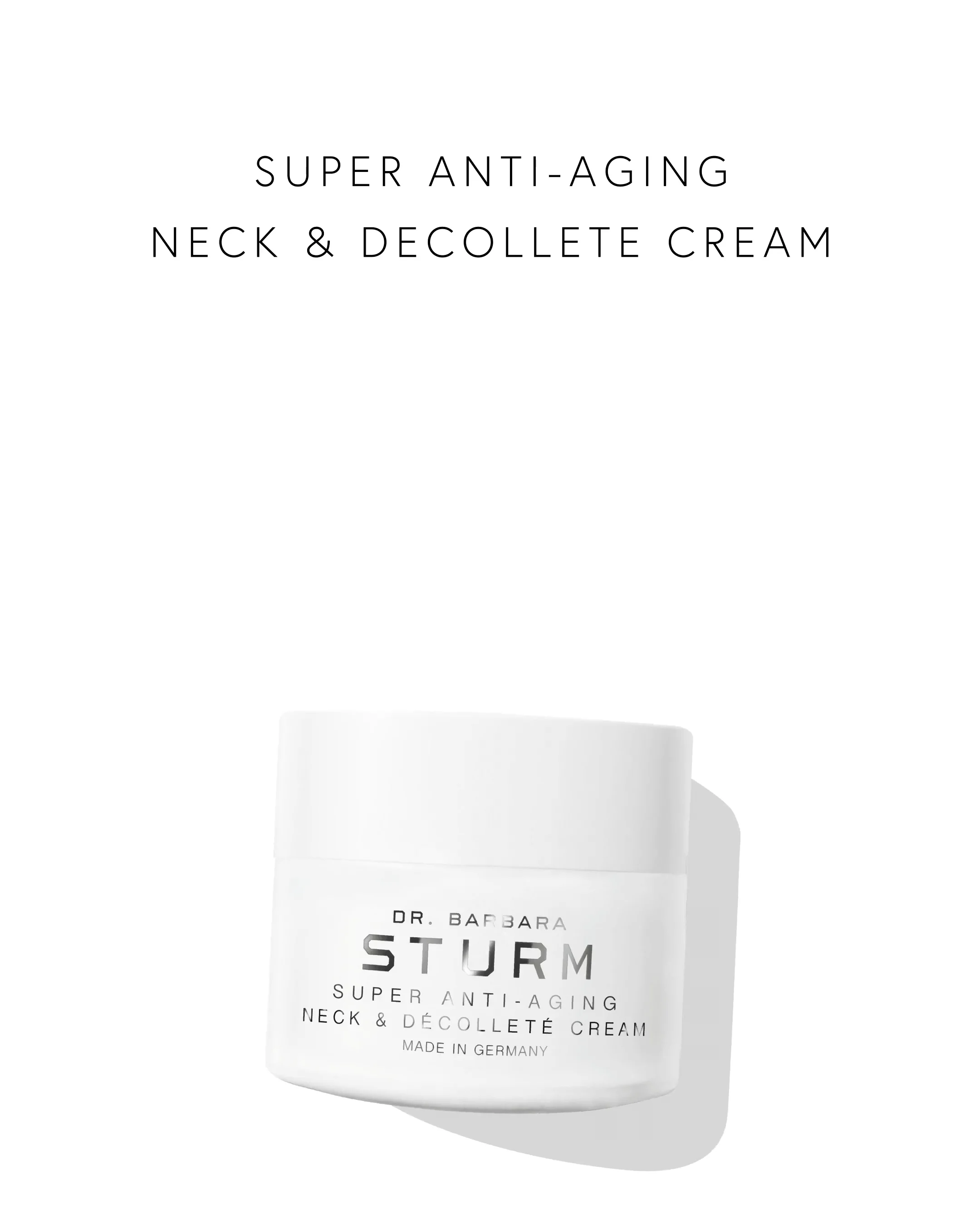 SUPER ANTI-AGING NECK & DÉCOLLETÉ CREAM