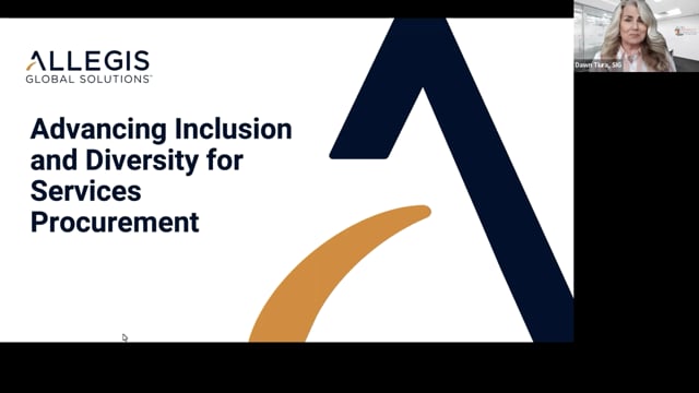 Upgrading Inclusion and Diversity for Services Procurement, presented by Allegis | 3.15.2022