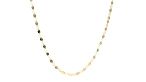 2.3mm 14kt Yellow Gold Mirror-Link Necklace