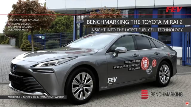 Benchmarking the Toyota Mirai 2 – insight into the latest fuel cell technology
