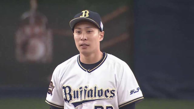 【8回表】先輩後輩対決!! バファローズ・村西良太が大学の後輩をサードゴロに抑える!! 2022年3月18日 オリックス・バファローズ 対 阪神タイガース