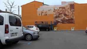 Tram final del mural de Ca les Monges