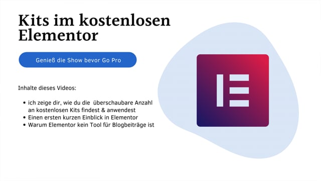 Kits im Kostenlosen Elementor