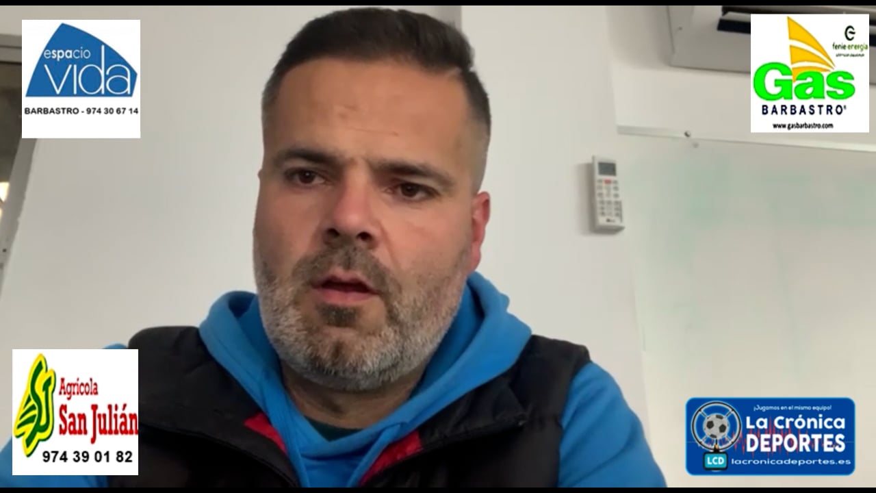 MOISÉS GUTIÉRREZ (Entrenador Sariñena) Sariñena 5-0 Alcolea / J24 / Preferente Gr1