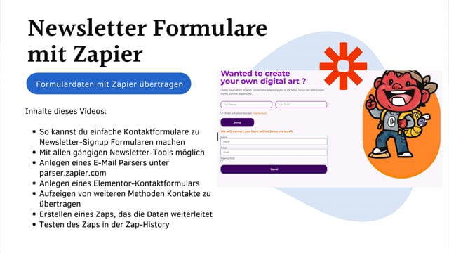 Newsletter Singup Formulare (mit Zapier Bonus)