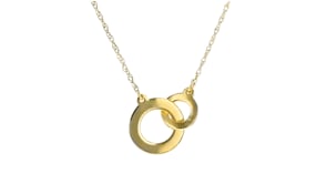 14kt Yellow Gold Interlocking-Circle Necklace