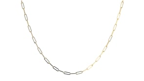 2.1mm 14kt Yellow Gold Paper Clip Link Necklace