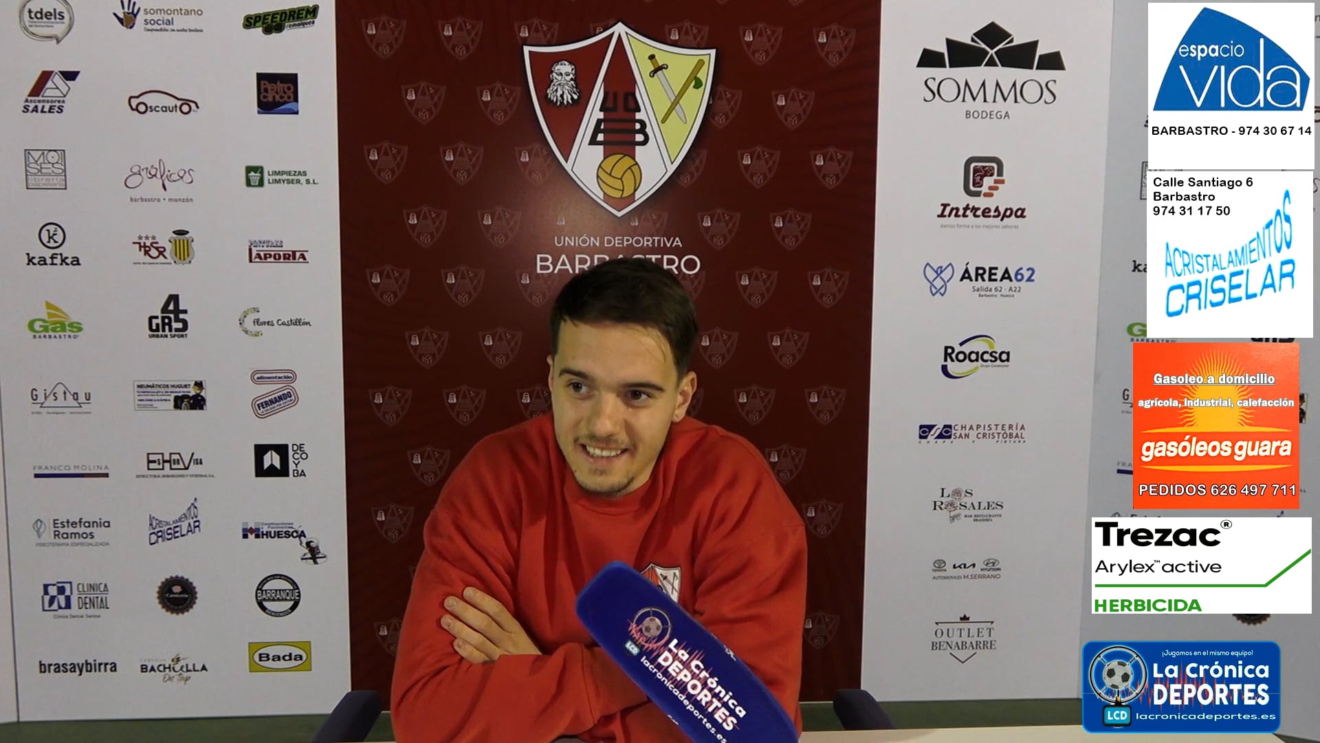 LA PREVIA / UD Barbastro - SD Borja / GUSTAVO ABIZANDA (Jugador Barbastro) Jornada 28 / 3ª División