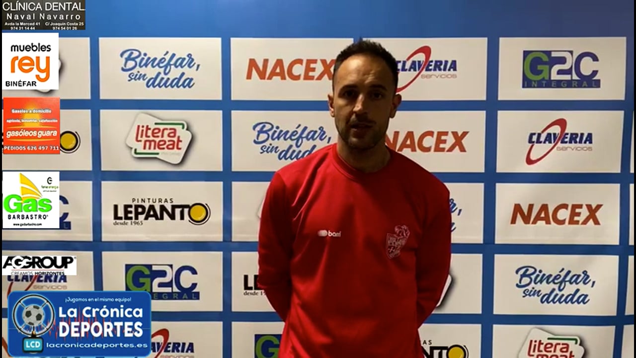 LA PREVIA / CD Robres - CD Binéfar / DAVID GIMÉNEZ (Entrenador Binéfar) Jornada 28 / 3ª División
