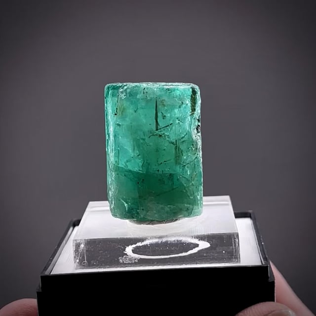 Emerald with Schorl Tourmaline inclusions