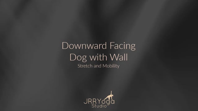 Downward Facing Dog with Wall - Stretch and Mobility