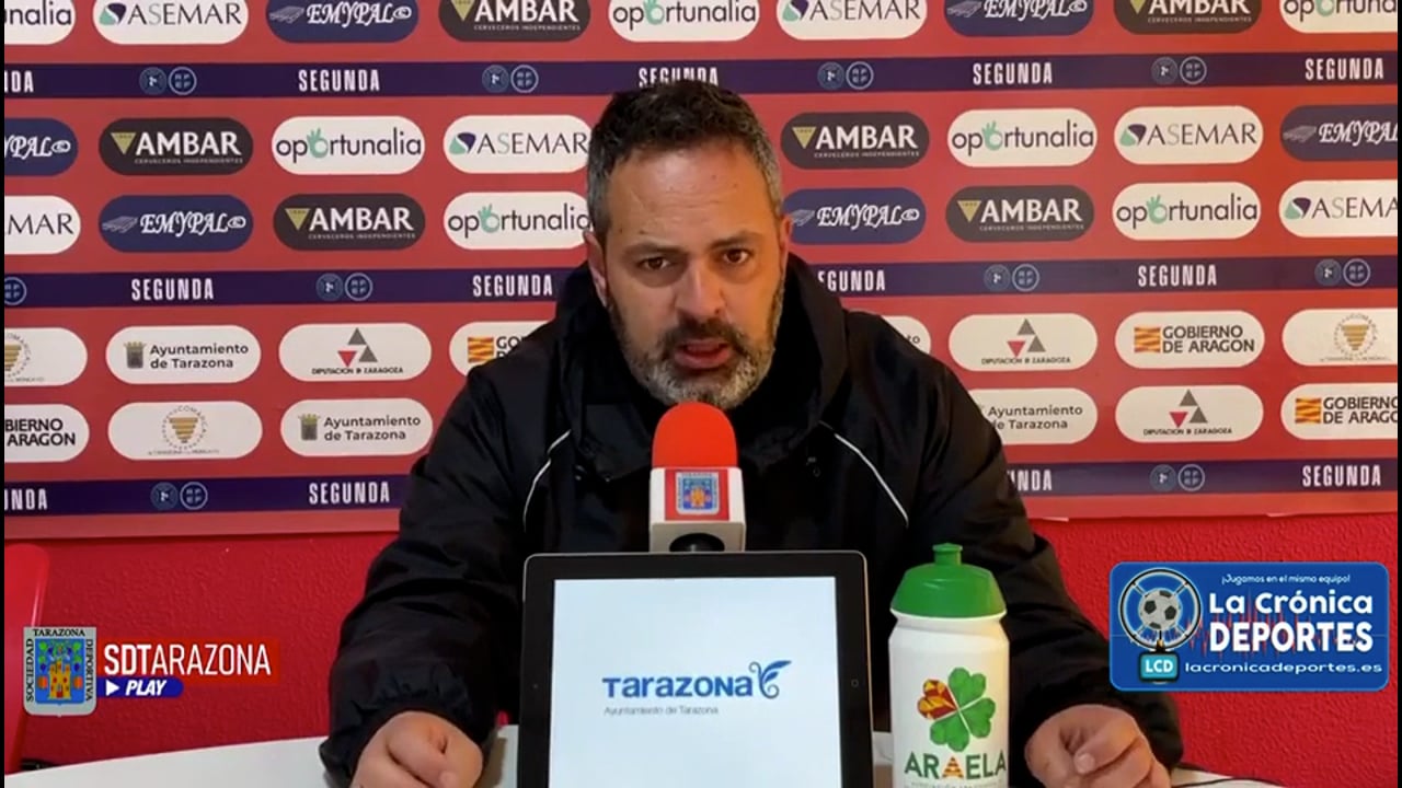 LA PREVIA / SD Tarazona - Terrassa FC / DAVID NAVARRO (Entrenador Tarazona) J 26 / 2ª RFEF - Grupo 3 / Fuente: Facebook SD Tarazona
