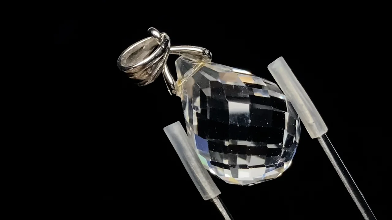 クリスタル ドロップカット ペンダントトップ18×13×13mm