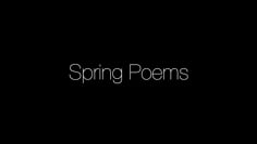 Spring Poems by Senior Infants + 1st
