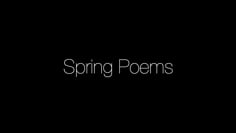 Spring Poems by Senior Infants + 1st