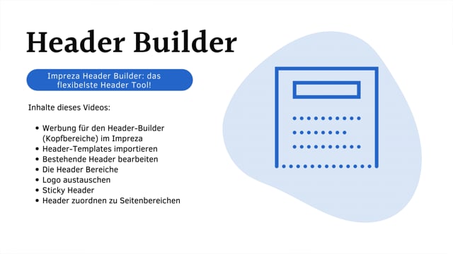 Header Builder im Impreza