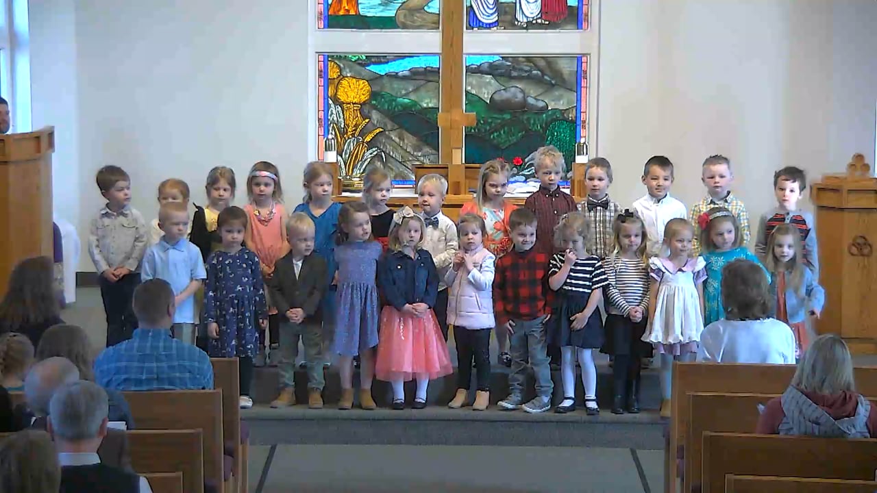 Preschool Choir March 20, 2022