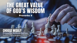 The Great Value of God's Wisdom