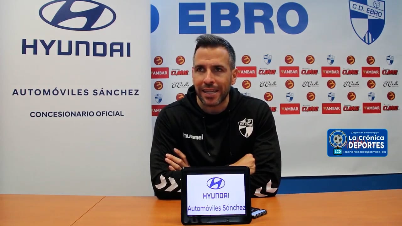 RAÚL JARDIEL (Entrenador Ebro) CD Ebro 0-1 Espanyol B / Jornada 26 / 2ª RFEF - Grupo 3 / Fuente: Twitter CD Ebro