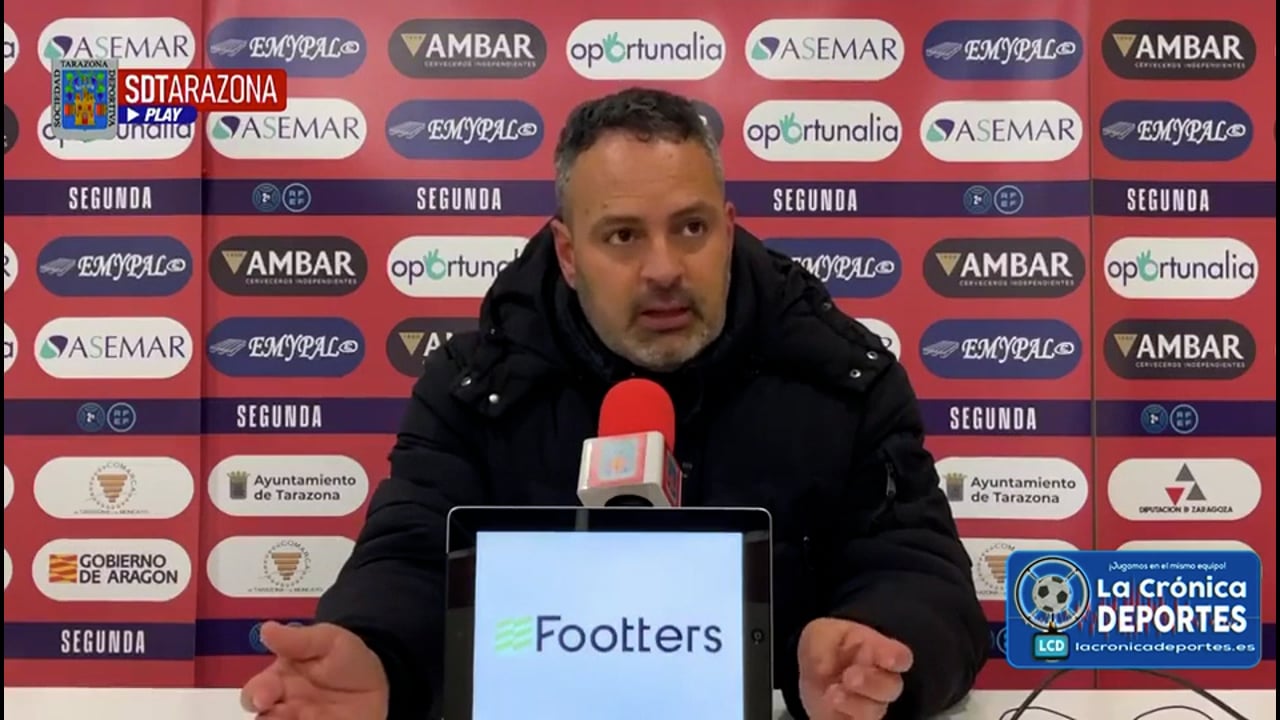 DAVID NAVARRO (Entrenador Tarazona) SD Tarazona 3-0 Terrassa FC / J 26 / 2ª RFEF - Grupo 3 / Fuente: Facebook SD Tarazona