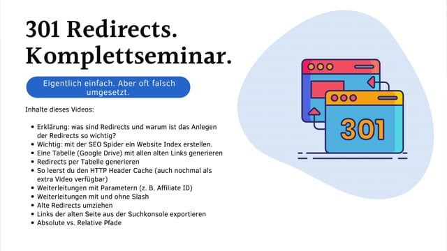 Redirect 301 Komplettseminar