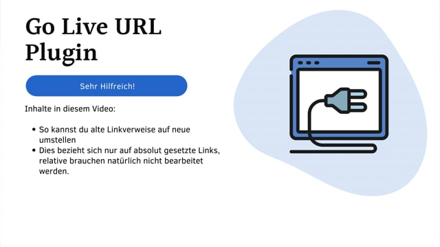 Go Live URL Plugin