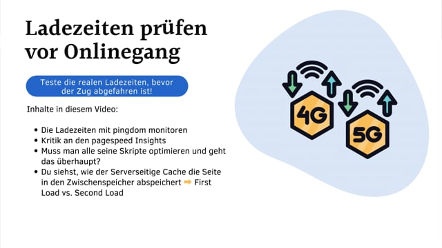 Ladezeiten prüfen vor Onlinegang