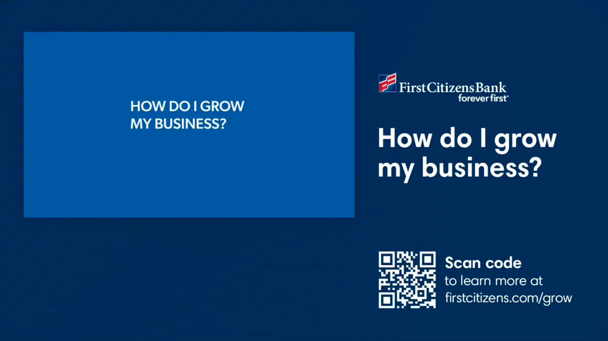 Financial Services First Citizens Bank Q1 2022 Spot 2 on Vimeo