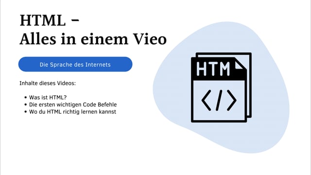 HTML – Alles in einem Video