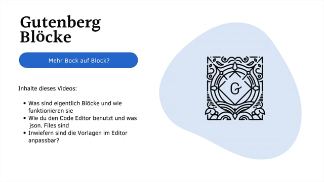 Gutenberg Blöcke