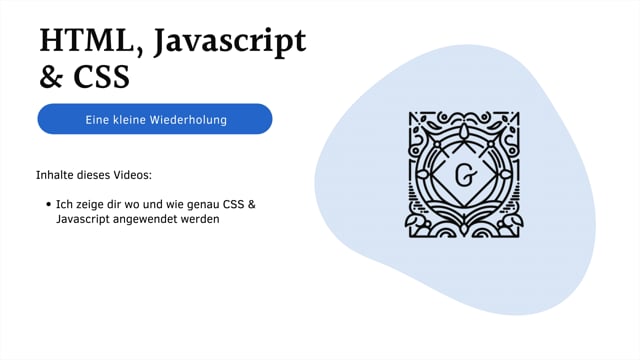 Mit HTML Elementen JS, CSS und HTML hinzufügen