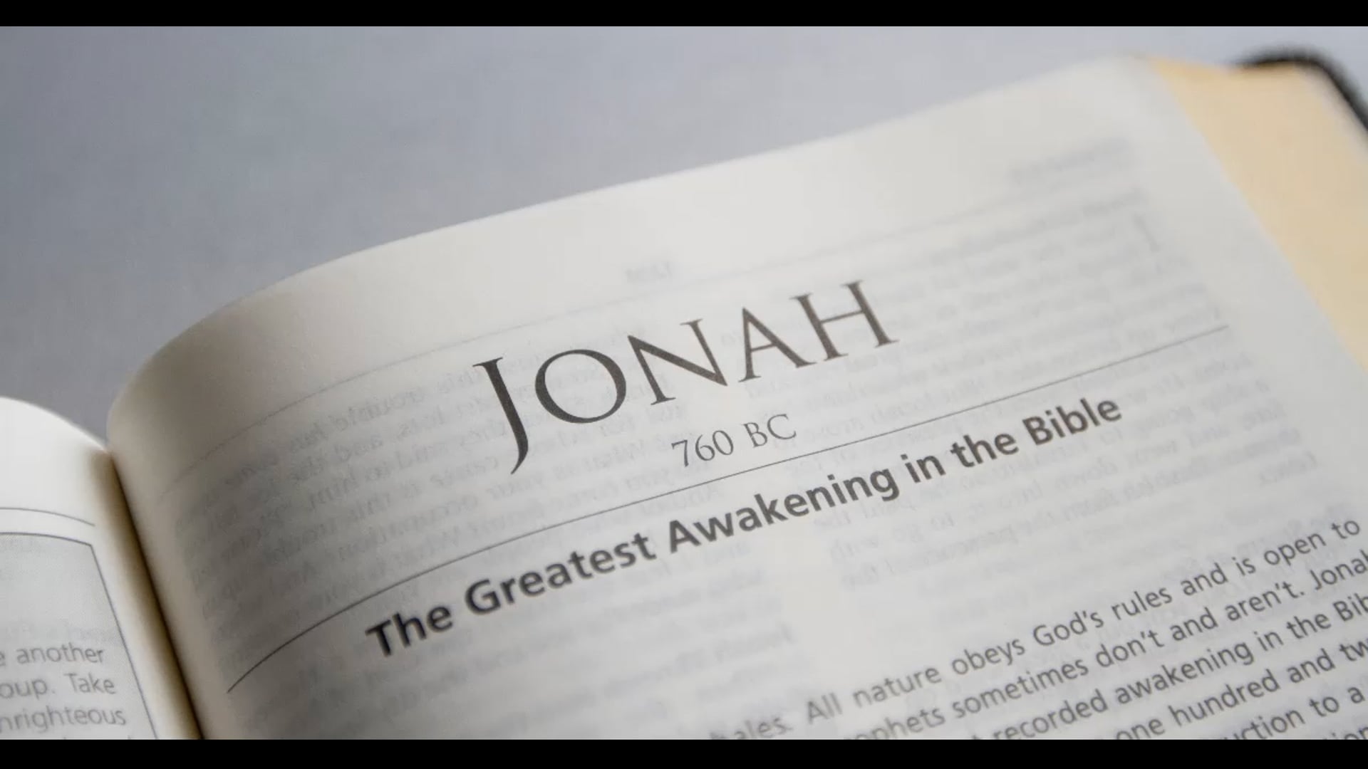 Jonah 4:5-11