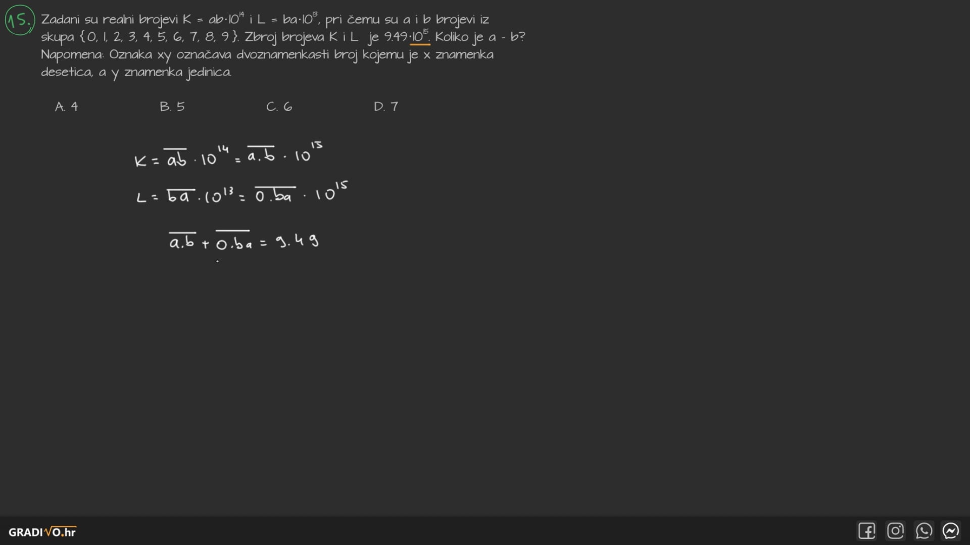 Matematika A - 2013. jesen, 15.