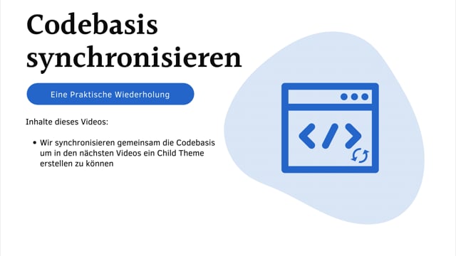 Wiederholug Codebasis synchronisieren