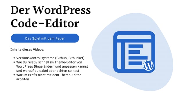 Der WordPress Code-Editor