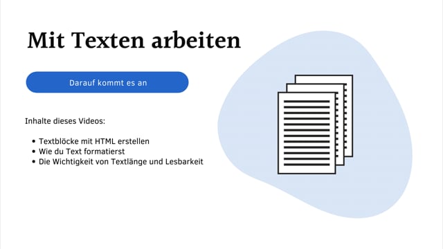 Mit Texten arbeiten