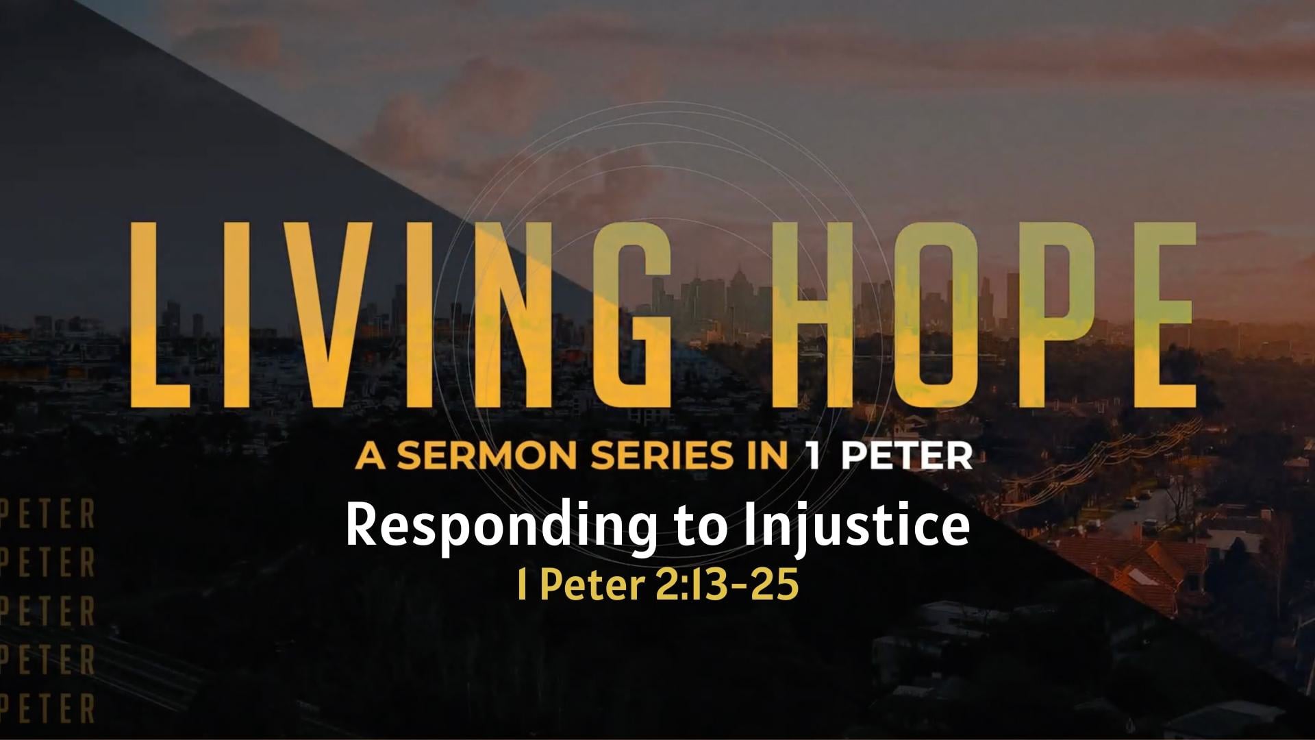 Responding to Injustice - March 20, 2022