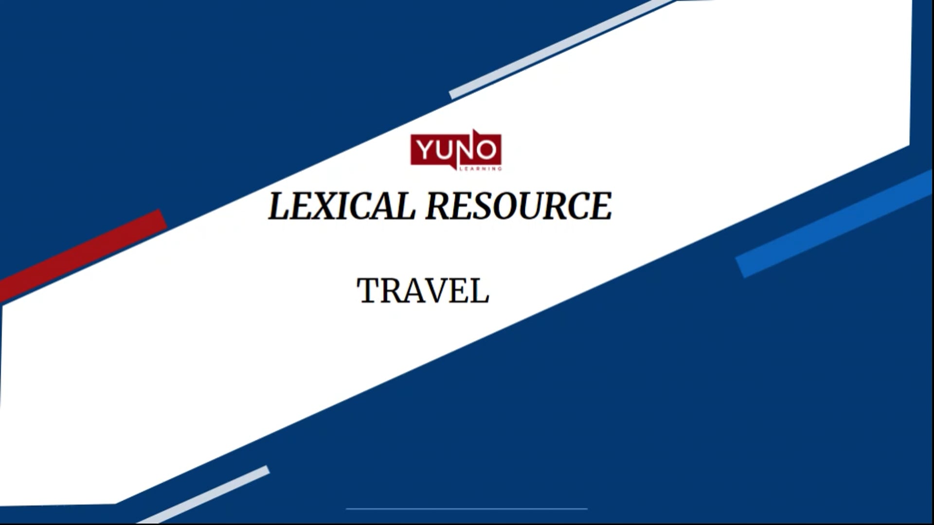 IELTS Vocabulary Words on Travel