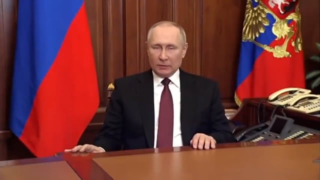Discorso integrale del Presidente Putin in merito all'attacco all'Ucraina