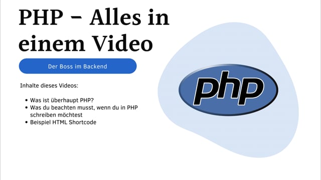 PHP – Alles in einem Video
