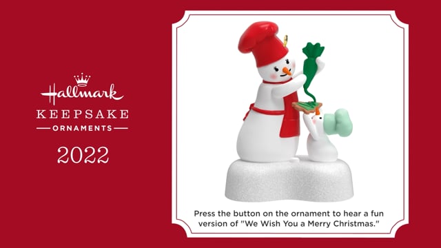 Hallmark 2022 Christmas Musical Snowman Can't Wait For Cookies! Snowmen Musical Ornament - Keepsake Ornaments -  Hallmark