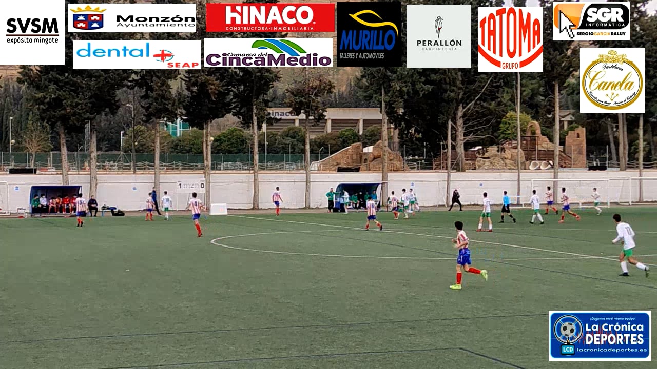 DIVISIÓN DE HONOR INFANTIL GRUPO 2 AT.MONZÓN FUTBOL BASE QUIMICAS DEL CINCA-1-0-ESTADIO MIRALBUENO EL OLIVAR