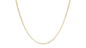2.5mm 14kt Yellow Gold Rolo Chain Necklace