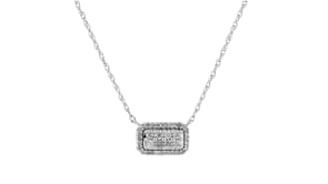 25 ct. t.w. Diamond Cluster Necklace in Sterling Silver