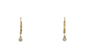 10 ct. t.w. Bezel-Set Diamond Drop Earrings in 14kt Yellow Gold