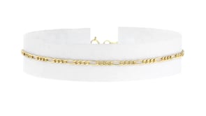 1.9mm 14kt Yellow Gold Figaro-Link Bracelet